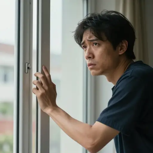 我试图打开窗户，但我做不到。