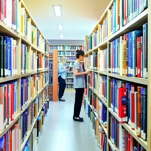图书馆里有很多印刷材料可供借阅。