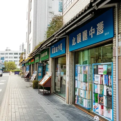 我们学校附近有三家书店。