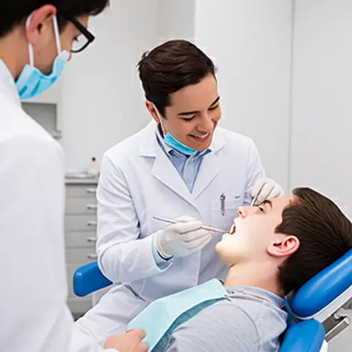 牙医说我的牙齿很健康。