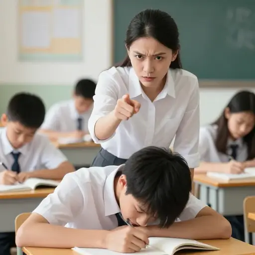 老师不应该在课堂上如此恶毒地辱骂学生。
