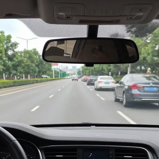 在变道至快车道之前，务必检查后视镜。