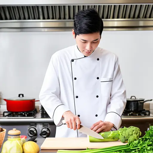 我想成为一名厨师。