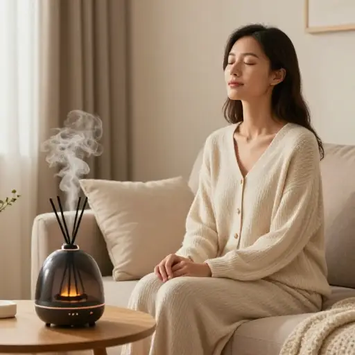 为了放松，芳香疗法精油通常很有效。