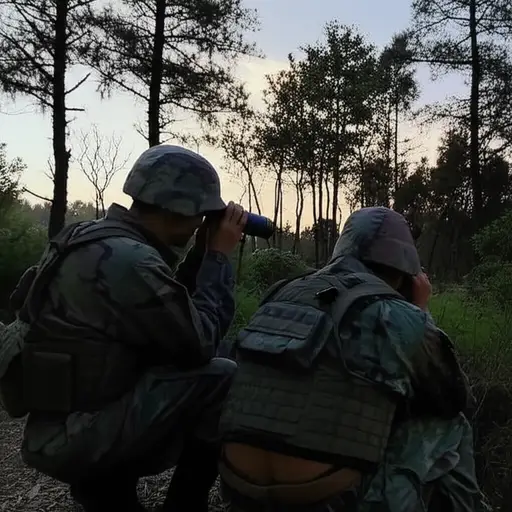 他们派了侦察兵去侦查敌军的位置。