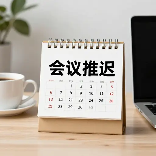 我了解到会议已推迟到下周。