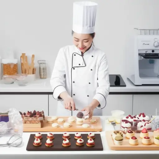 她是一位技术娴熟的厨师，擅长制作各种糕点。