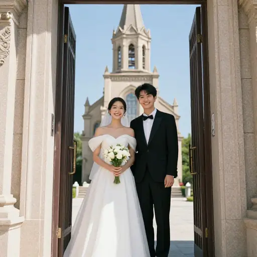经过漫长的订婚期，他们终于决定结婚。