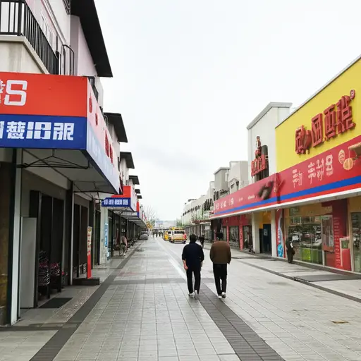 超市就在我家五分钟步行范围内。