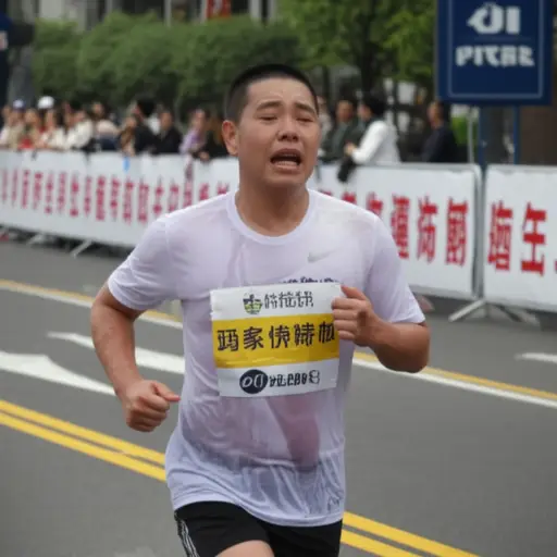 他在马拉松的最后几公里经历了极度的痛苦。