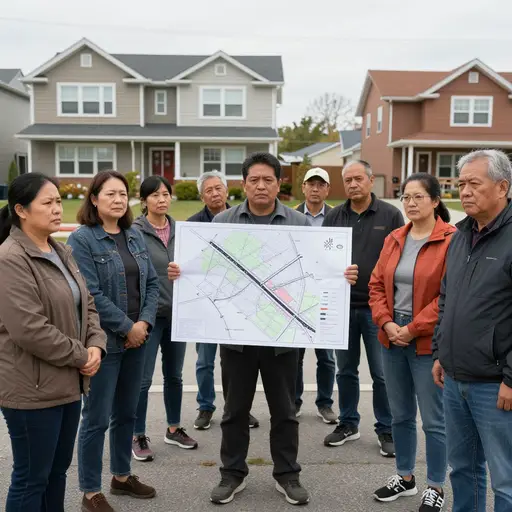 社区团结一致反对拟建的高速公路。