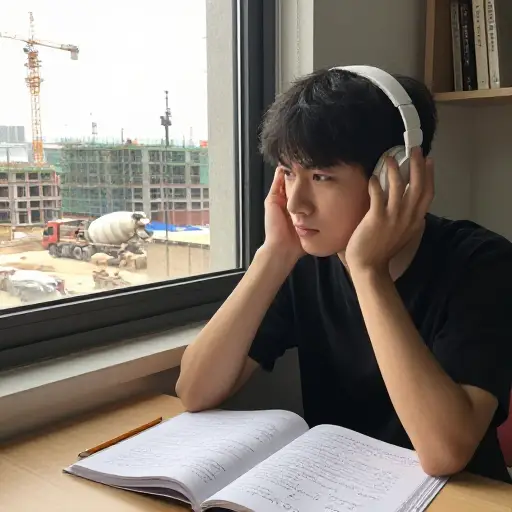 持续的施工噪音让他们难以集中精力学习。
