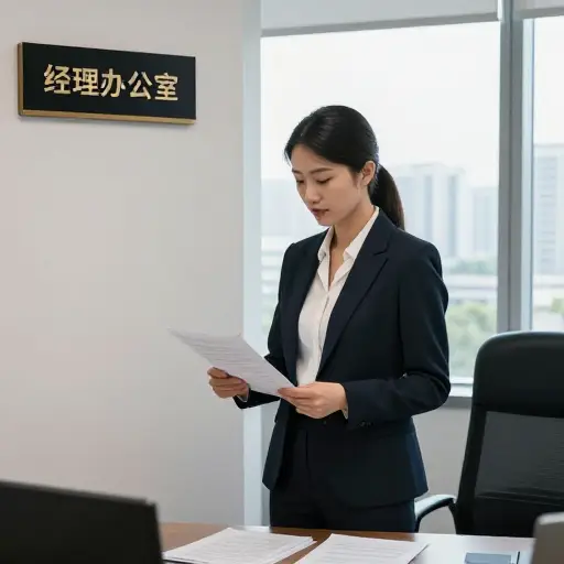 她两周前接任经理一职。