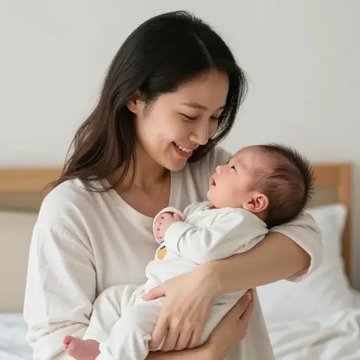 我姐姐上个月生了一个男婴。