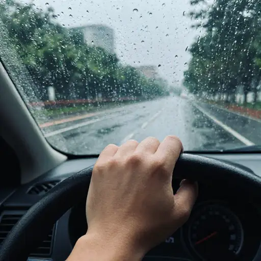 暴风雨中，我紧紧握住方向盘。