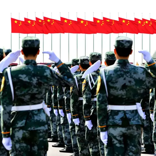 士兵们宣誓效忠于他们的国家。