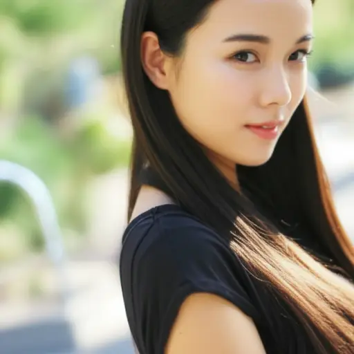 她露出了一个意味深长的微笑，仿佛知道什么秘密。