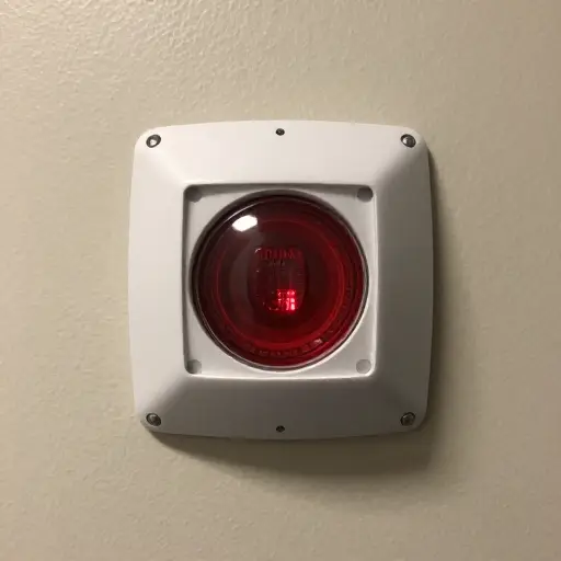 我们晚上会打开警报系统。