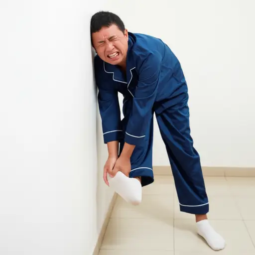 我每天站太久，脚会疼。