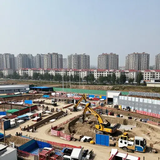 工地的噪音从三个街区外都能听到。
