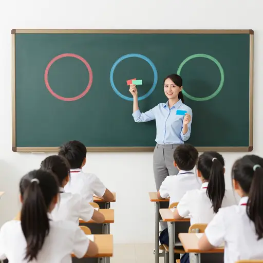 老师把孩子们分成了三个小组。