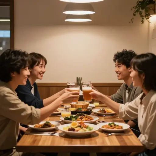 我们邀请他们共进晚餐，以感谢他们的帮助。