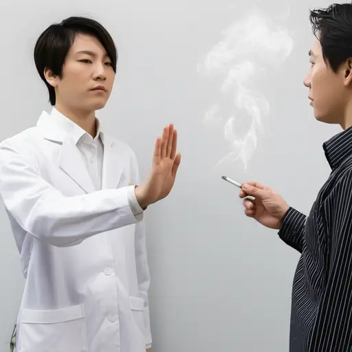 医生建议不要吸入香烟的烟雾。