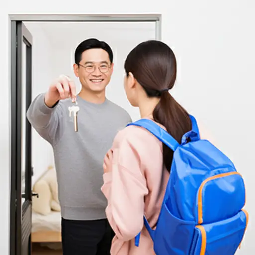 房东把空置的房间租给了大学生。