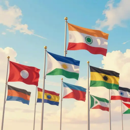 二战后大英帝国的解体导致了许多独立国家的建立。