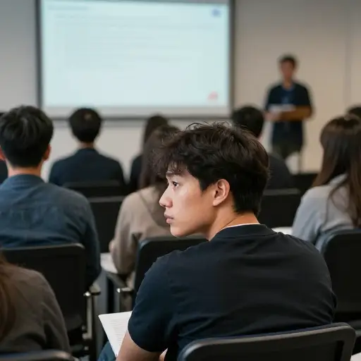 在漫长的演讲中，我的注意力开始分散。
