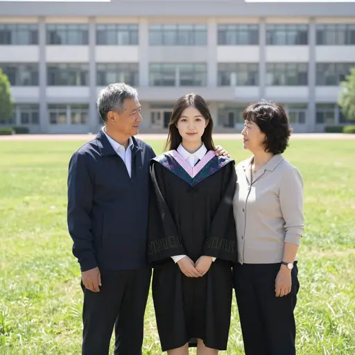在痛苦的抚养权争斗之后，双方父母同意放下彼此的怨恨，一同出席女儿的毕业典礼。