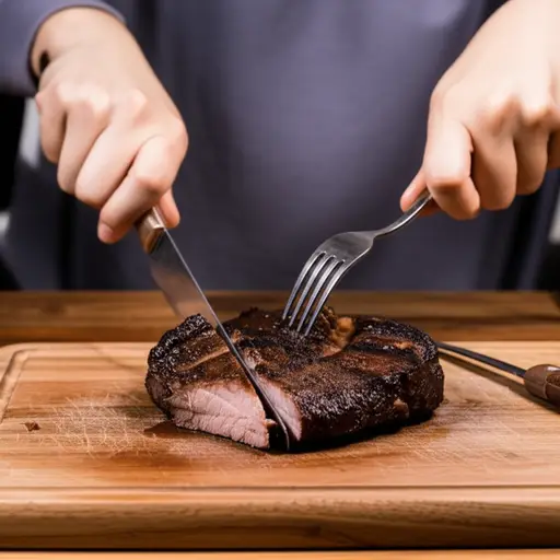 这块肉太老了，我牙齿都快咬不动了。