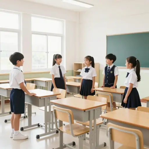 我们有一间新教室。