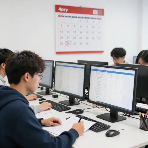 学生必须在四月底前注册新课程。