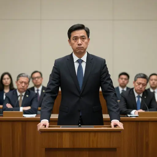 在他精雕细琢的措辞之下，委员会成员感受到的只有空洞的回避。