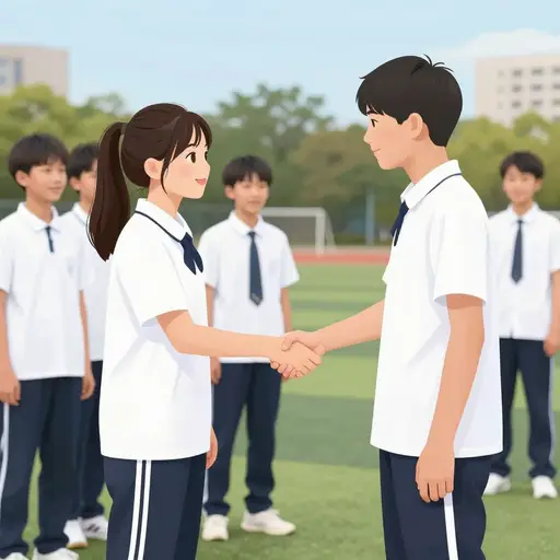 我们在初中时相识。