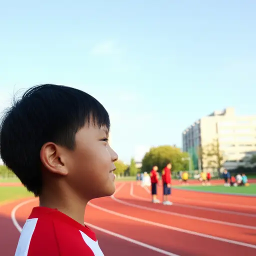 他想参加学校的运动会。
