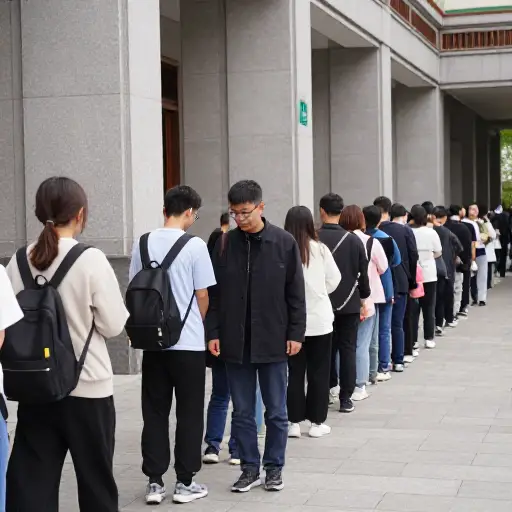 我们加入了等待进入博物馆的长长队伍末尾。