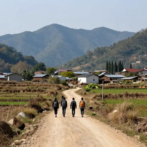 这次旅行给了我们探索偏远村庄的特权。