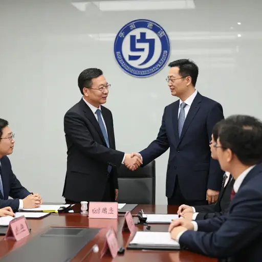 一个中国官员代表团访问了我们公司。