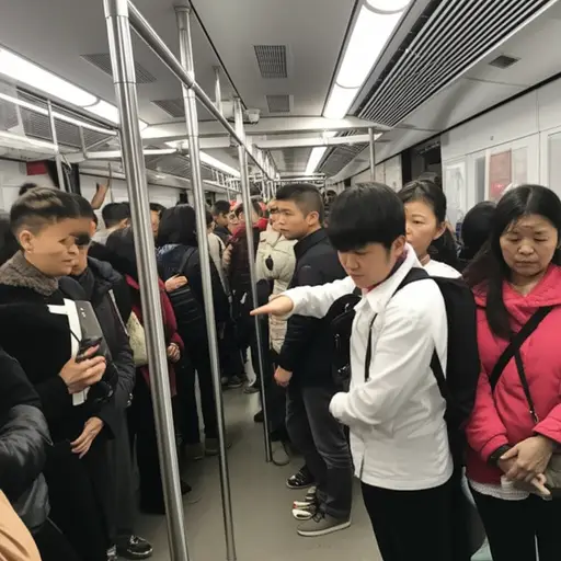 地铁上人太多了，别挤着我。