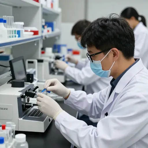 科学家研究大气的组成。