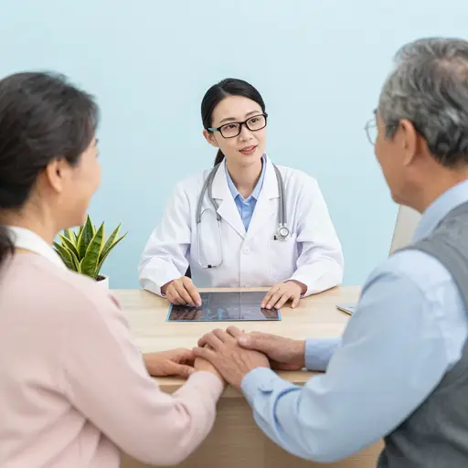 肿瘤科医生在审阅了最新的扫描结果后给出了乐观的预后判断。