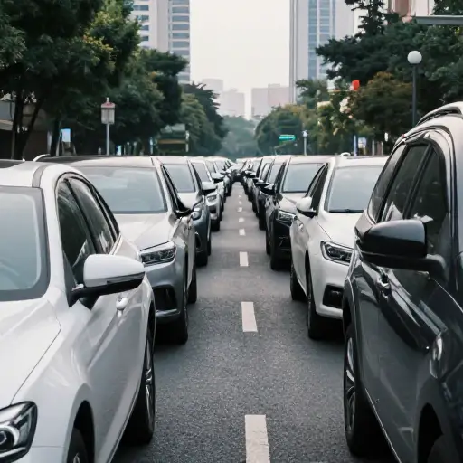 交通缓慢到爬行速度。