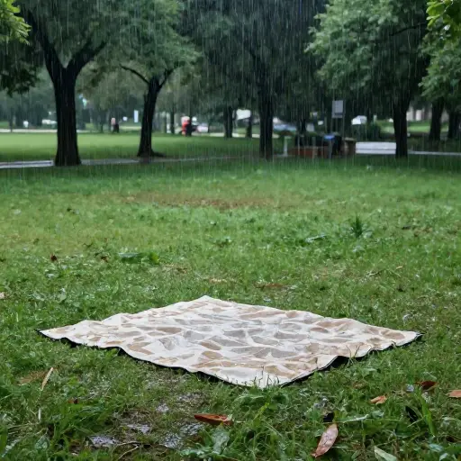 我们取消了野餐，因为下雨了。