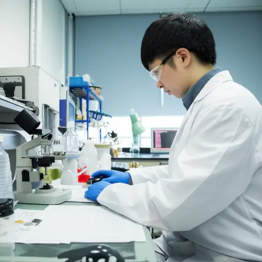 这位年轻的科学家是我们研究所的瑰宝。