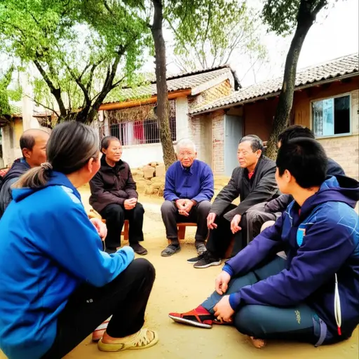 村民们经常向这位智者请教人生难题。