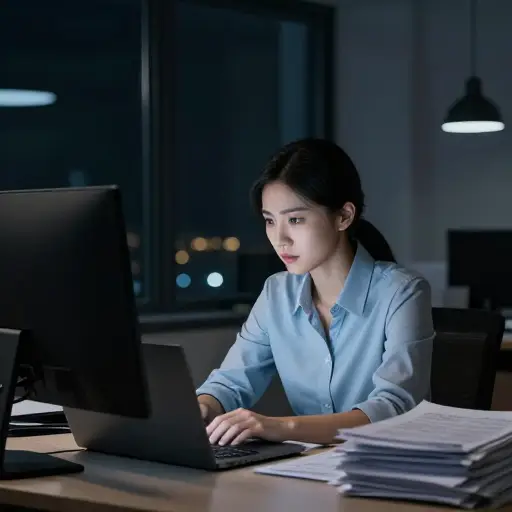 她的成功与运气无关；全是努力工作。