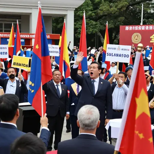 这个政党的口号在每一次集会上都被重复呼喊。