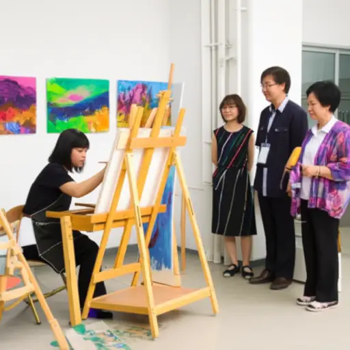 她的创造力在绘画比赛中得到了评委的高度赞赏。